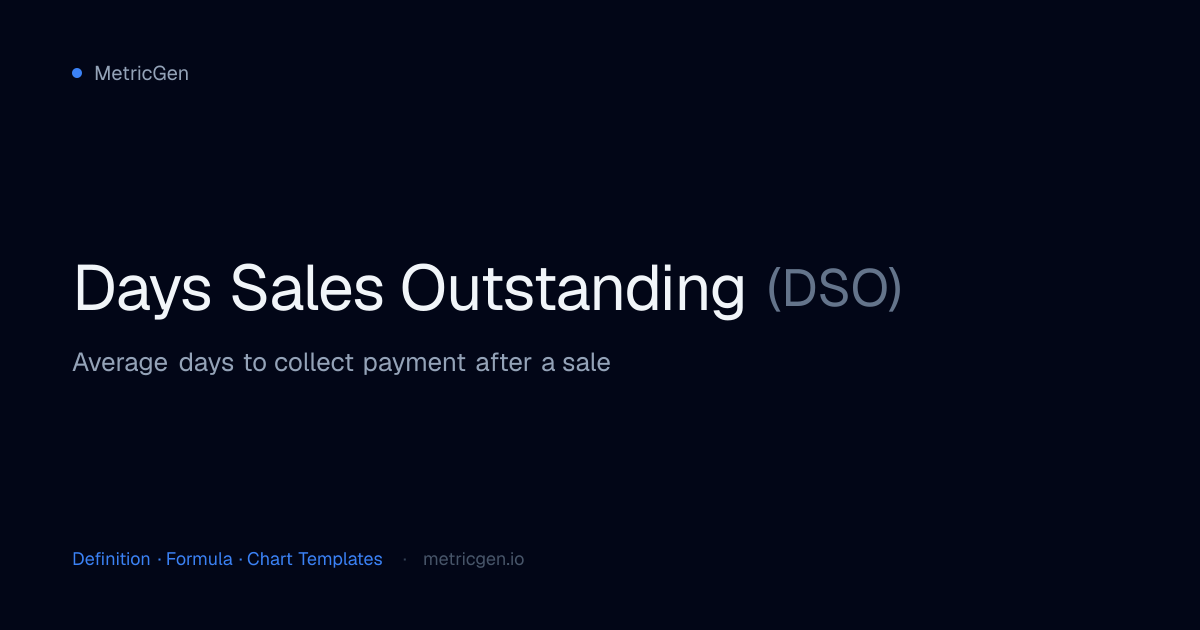 Days Sales Outstanding (DSO) — Definition, Formula & Charts | MetricGen