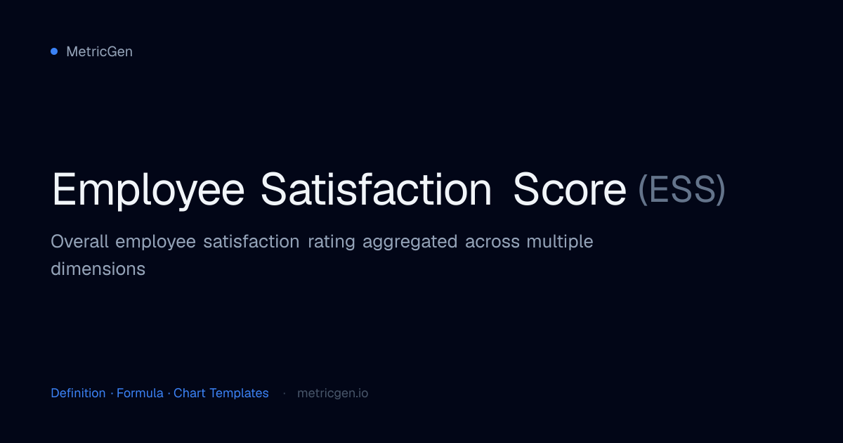 Employee Satisfaction Score (ESS) — Definition, Formula & Charts ...